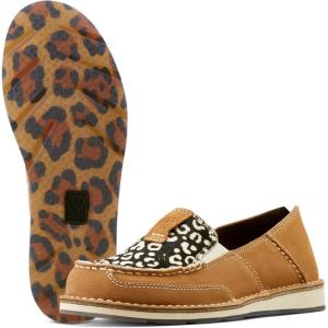 Ariat Women’s Cruiser Casual Shoe(Cream Cheetah Hair on/Dark Tan Suede)