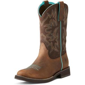 Ariat Women’s Delilah Round Toe Work Boot(Distressed Brown)