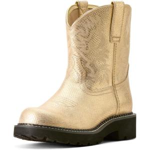 Ariat Women’s Fatbaby Western Boot(Gilded Lizard Emboss)
