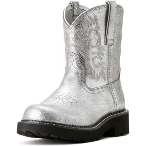 Ariat Women’s Fatbaby Western Boot(Gunmetal Lizard Emboss)