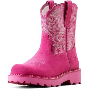 Ariat Women’s Fatbaby Western Boot(Pink Metallic/Hottest Pink)