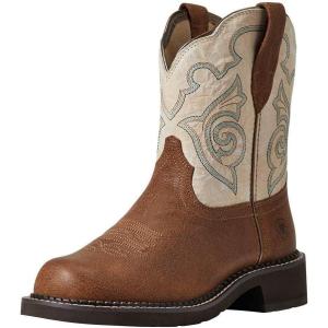 Ariat Women’s Fatbaby Western Boot(Tortuga/Crema)