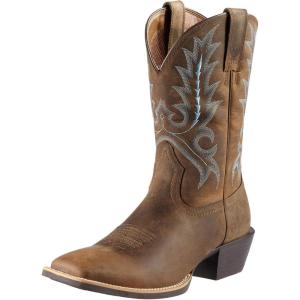 Ariat Women’s Heritage R Toe Western Boot(Distressed Brown)