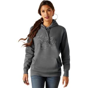 Ariat Women’s Hooded Sweatshirt(Stories Charcoal Heather)