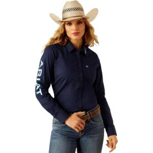 Ariat Women’s Kirby Fitted Button-Down Shirt(Black Iris)