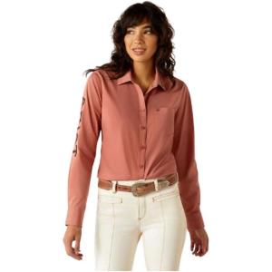 Ariat Women’s Kirby Fitted Button-Down Shirt(Light Mahogany)