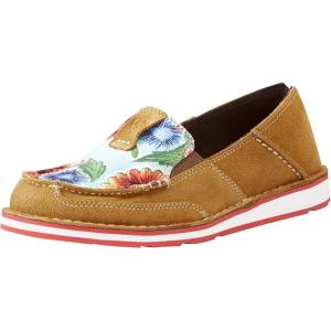 Ariat Women’s Kirby Fitted Button-Down Shirt(Sunburn Brown/Turquoise Oil Cloth Print)