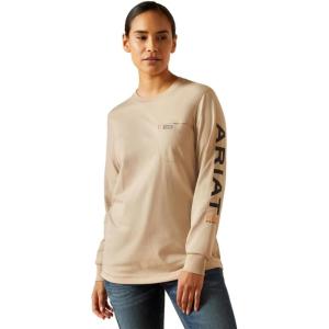 Ariat Women’s Rebar Workman Logo T-Shirt(String/Black)