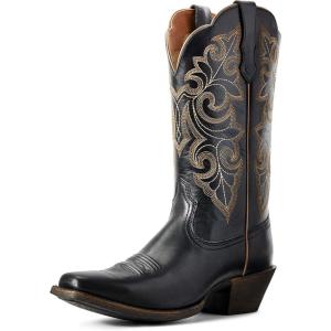 Ariat Women’s Round Up Square Boot(Limousine Black)