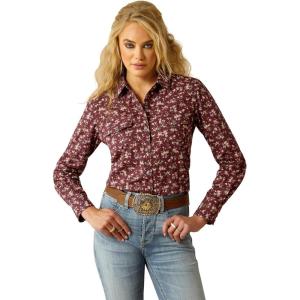 Ariat Women’s Yellowstone Prairie Shirt(Red Floral)