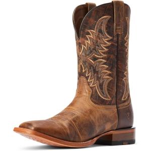 Ariat mens Point Ryder Western BootWestern Boot(Dry Creek Tan/Burnt Brown)