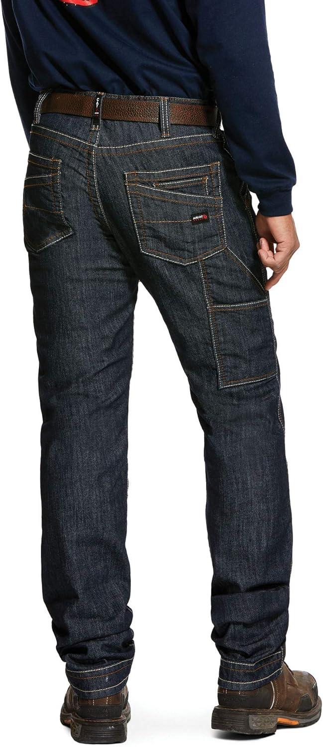 imageARIAT Mens Fr M4 Relaxed Stretch Duralight Workhorse Stackable Straight Leg JeanRinse
