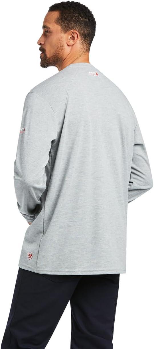 imageARIAT Mens Fr Max Protect Inherent TShirtHeather Grey