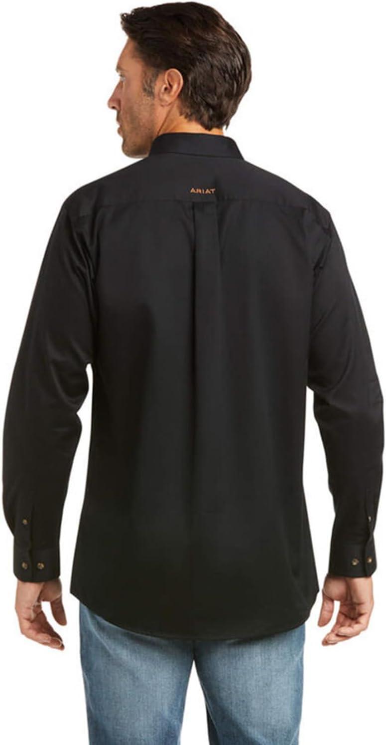 imageARIAT Mens Khaki Solid Fitted ShirtBlack