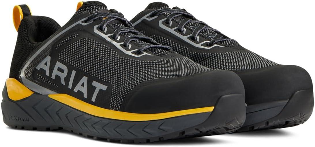 imageARIAT Mens Outpace Sd Composite Toe Safety ShoeCharcoalBlazing Yellow