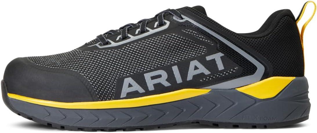 imageARIAT Mens Outpace Sd Composite Toe Safety ShoeCharcoalBlazing Yellow