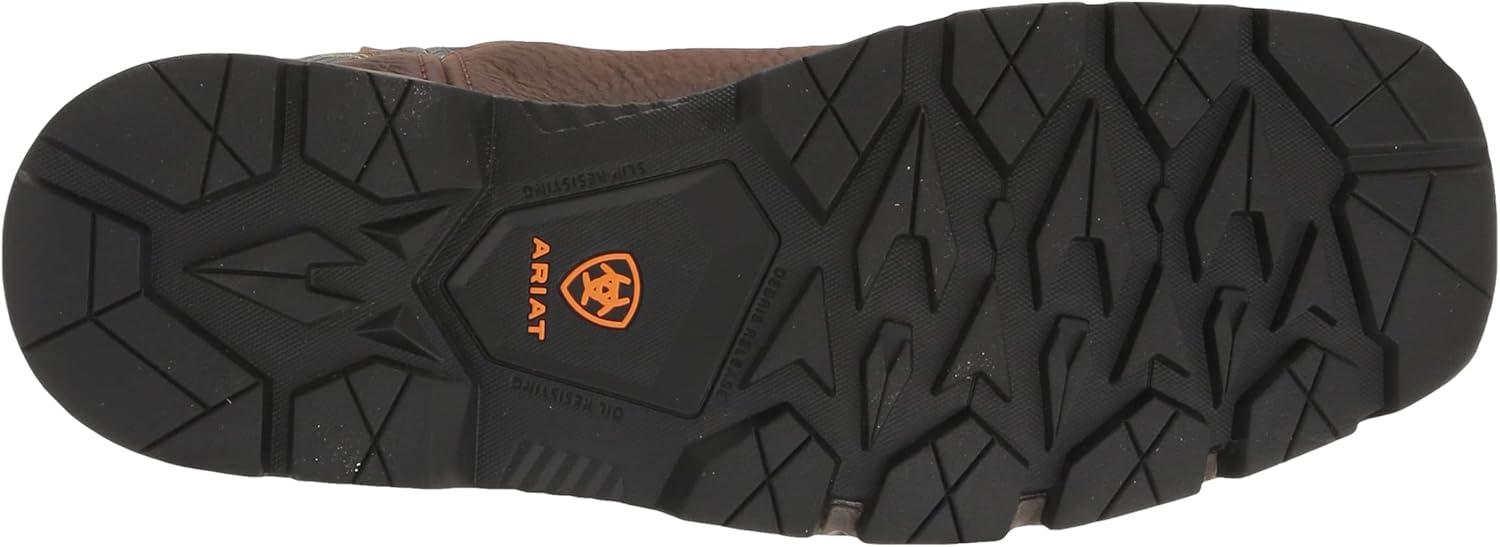 imageARIAT Mens Rebar Flex Western Waterproof Work BootDark BrownBlack