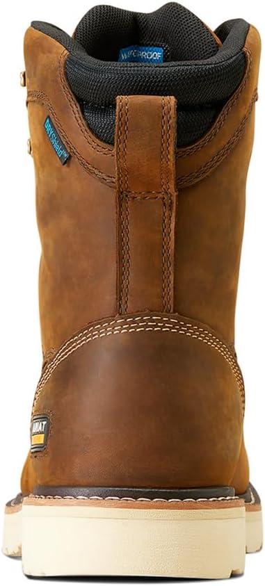 imageARIAT Mens Rebar Lift Chukka Composite Toe Work Boot IndustrialDistressed Brown