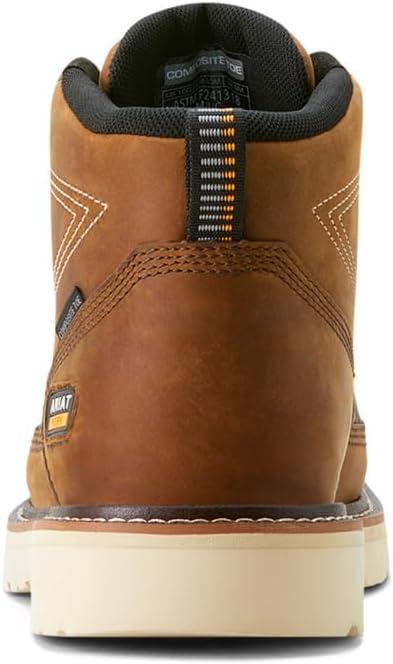 imageARIAT Mens Rebar Lift Chukka Composite Toe Work Boot IndustrialDistressed BrownSharkskin Print