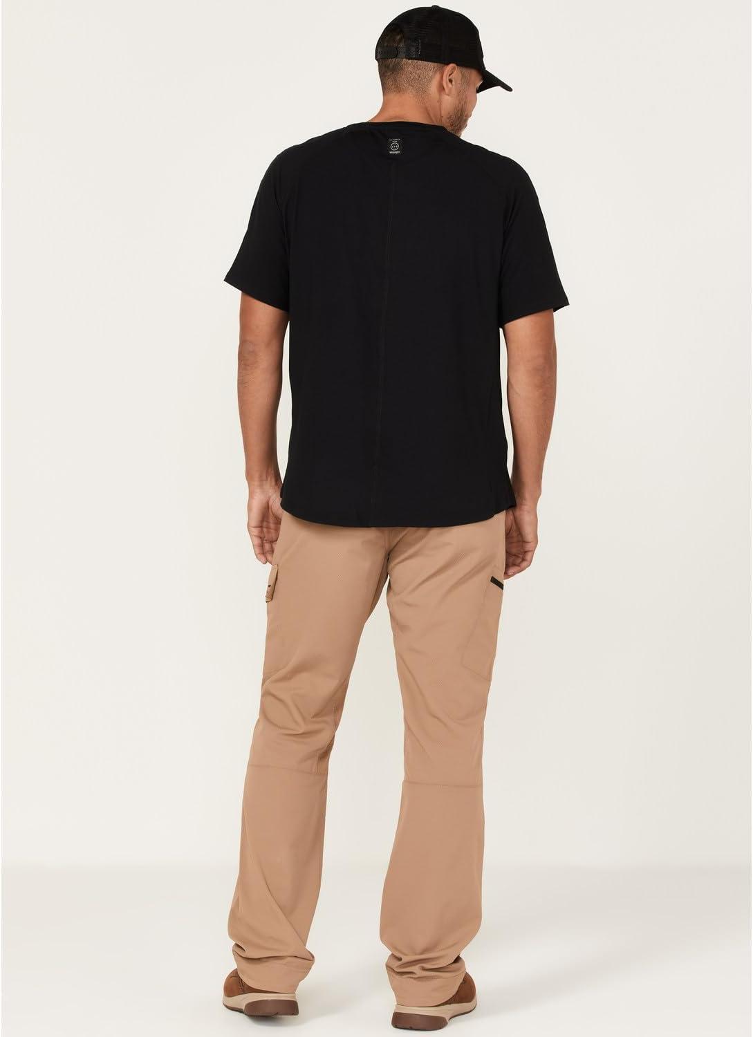 imageARIAT Mens Rebar M5 Straight Work Flow Ultralight Stackable Straight Leg PantBeigeKhaki