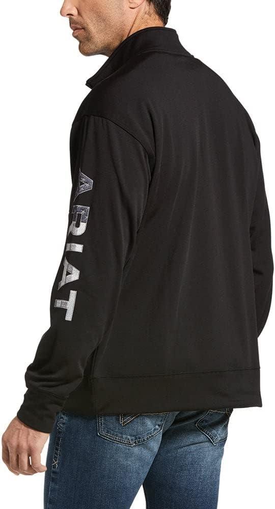 imageARIAT Mens Team Logo 14 Zip SweatshirtBlackAmericana