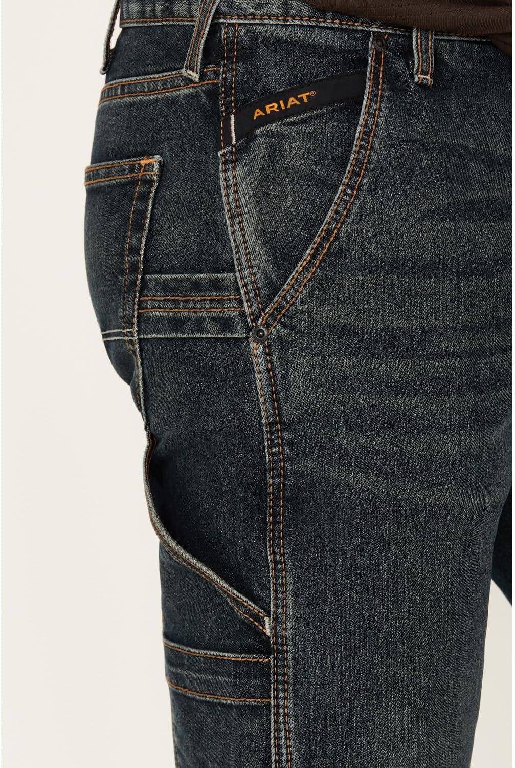 imageARIAT Rebar M7 Slim DuraStretch Workhorse Straight Leg JeansMccoy
