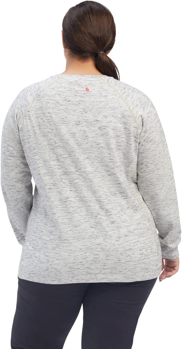 imageARIAT Womens Fr Air HenleySpace Dye Heather Grey