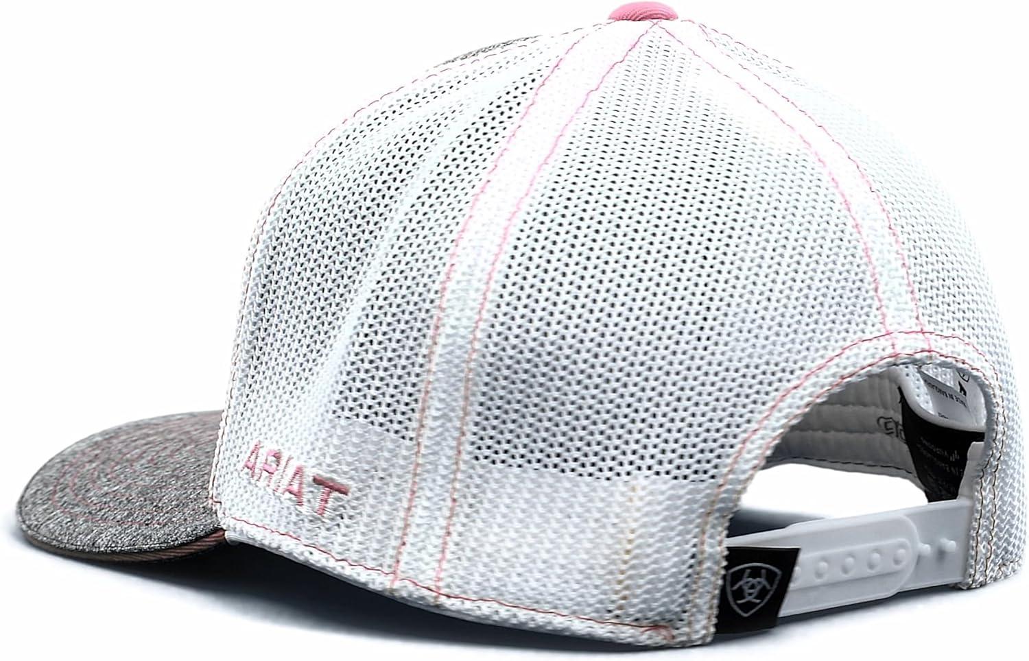 imageARIAT Womens GreyPink Adjustable Snapback Hat