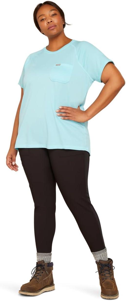 imageARIAT Womens Rebar Heat Fighter TShirtArctic BlueCendre Blue