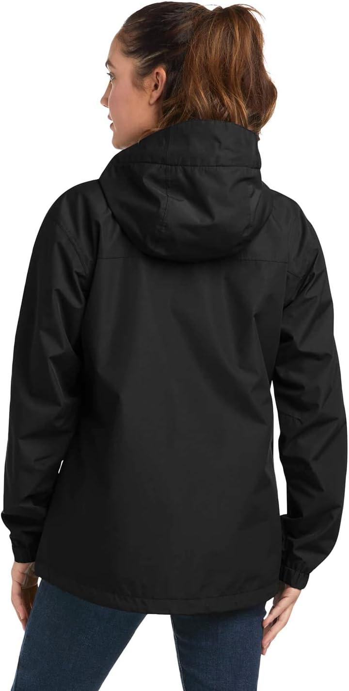 imageARIAT Womens Rebar Stormshell Logo Waterproof JacketBlackPurple Potion