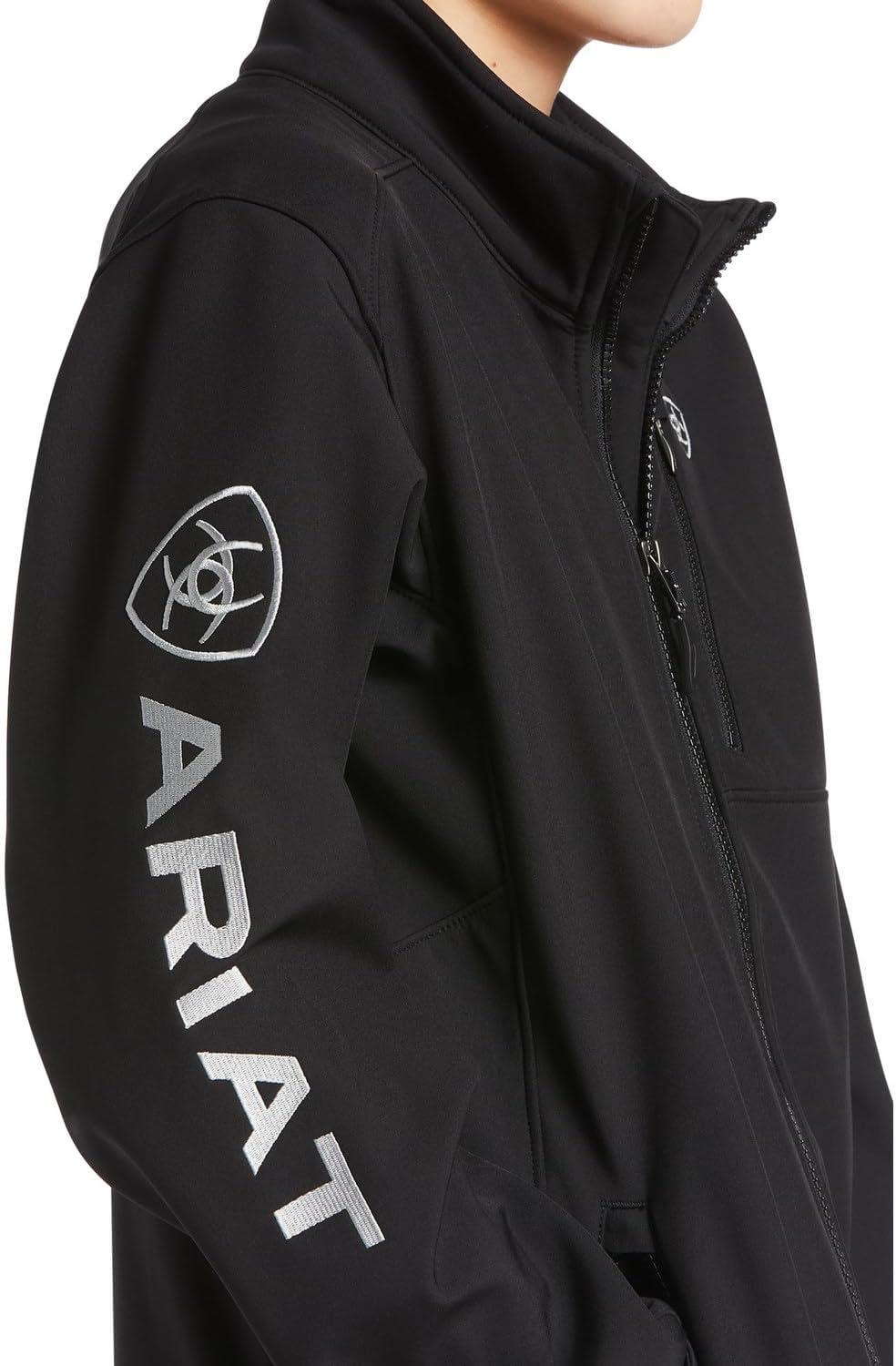 imageARIAT boys Logo 20 Softshell JacketBlackSilver