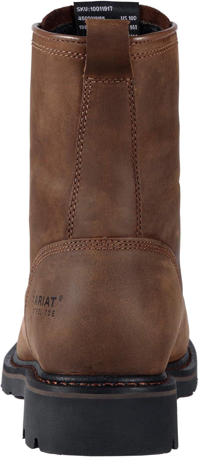 imageARIAT mens Cascade 8quot Wide Square Toe Work BootAlamo Brown