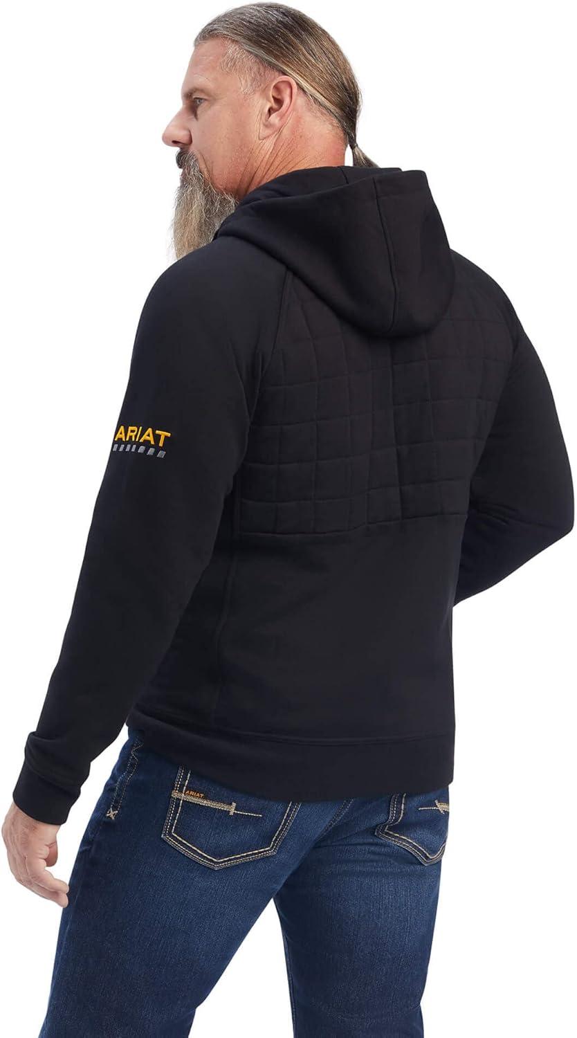 imageARIAT mens Rebar Regulator Full Zip HoodieBlack