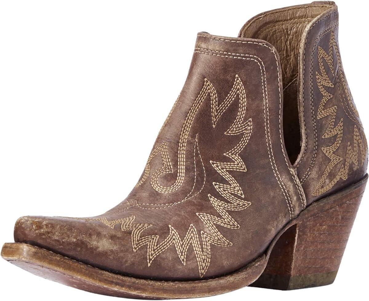 imageARIAT womens Dixon Haircalf Western BootFashion BootNaturally Distressed Brown