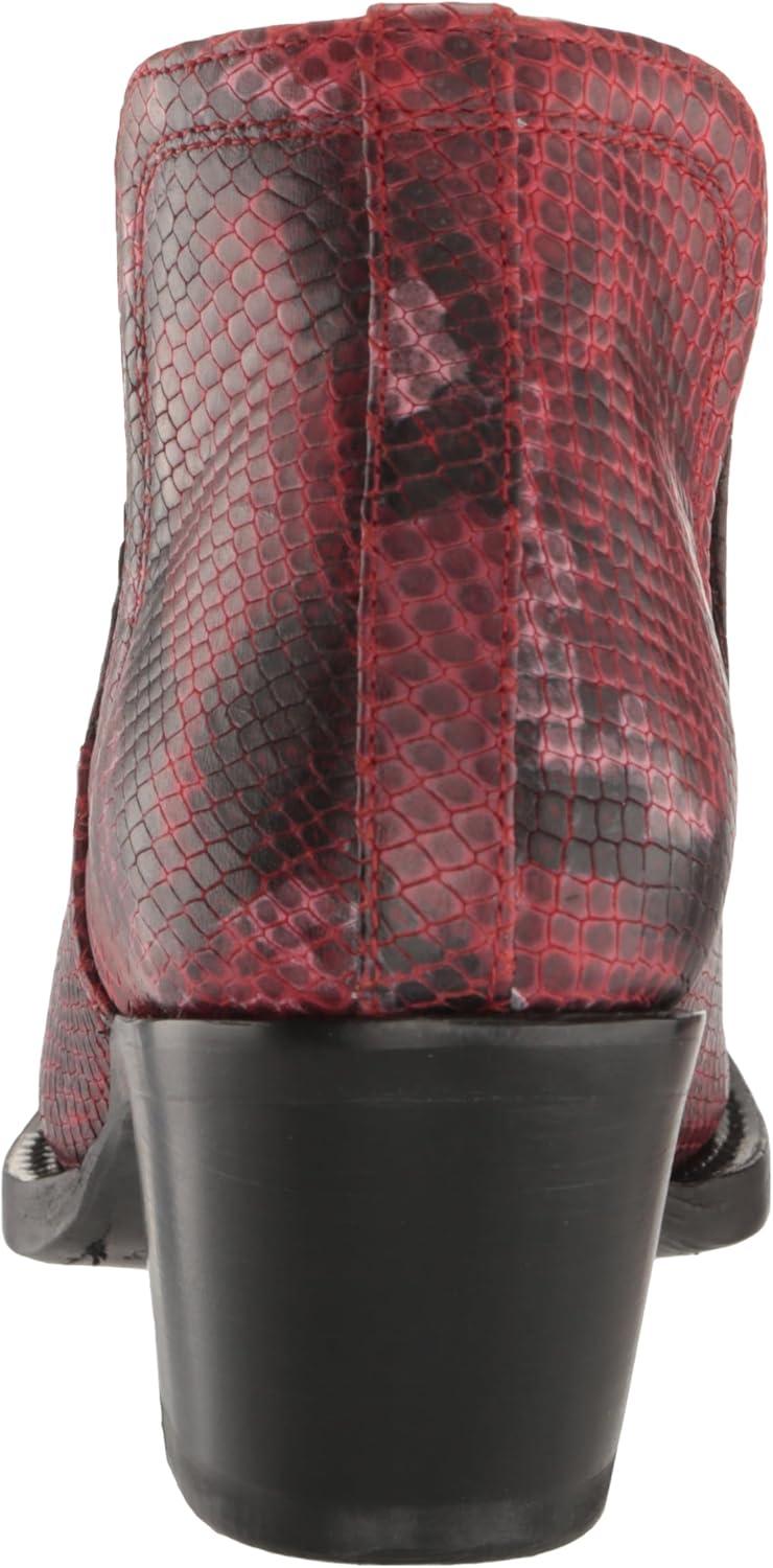 imageARIAT womens Dixon Haircalf Western BootFashion BootRed Snake