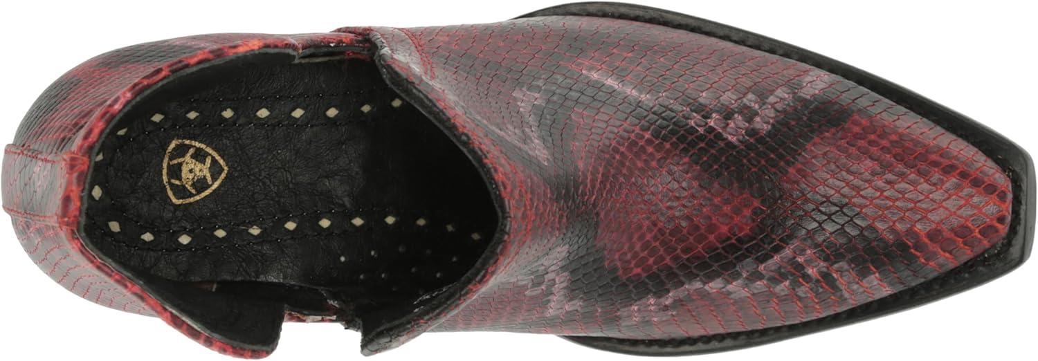 imageARIAT womens Dixon Haircalf Western BootFashion BootRed Snake