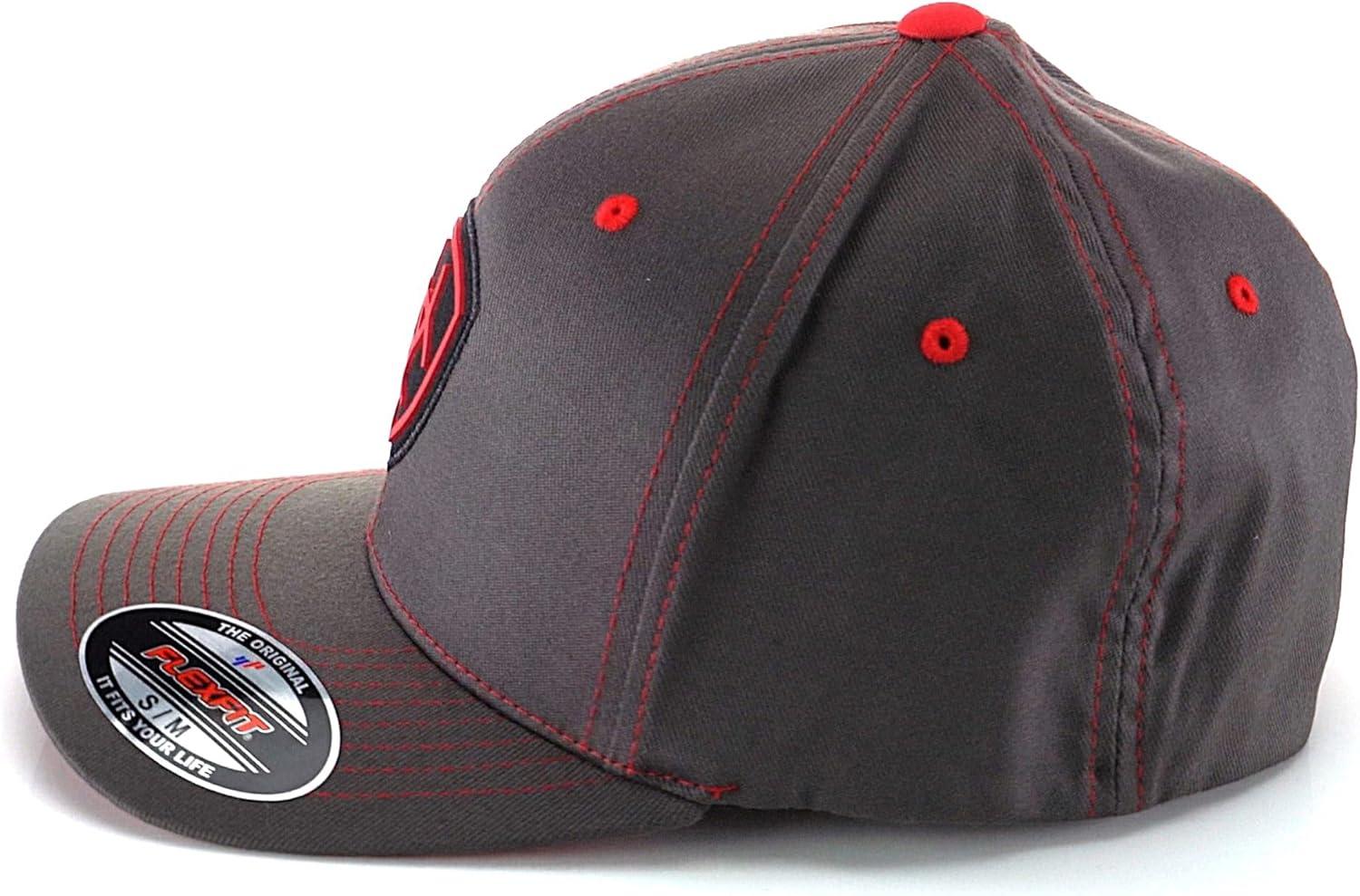 imageAriat Mens Gray Red Flex Fit HatGray