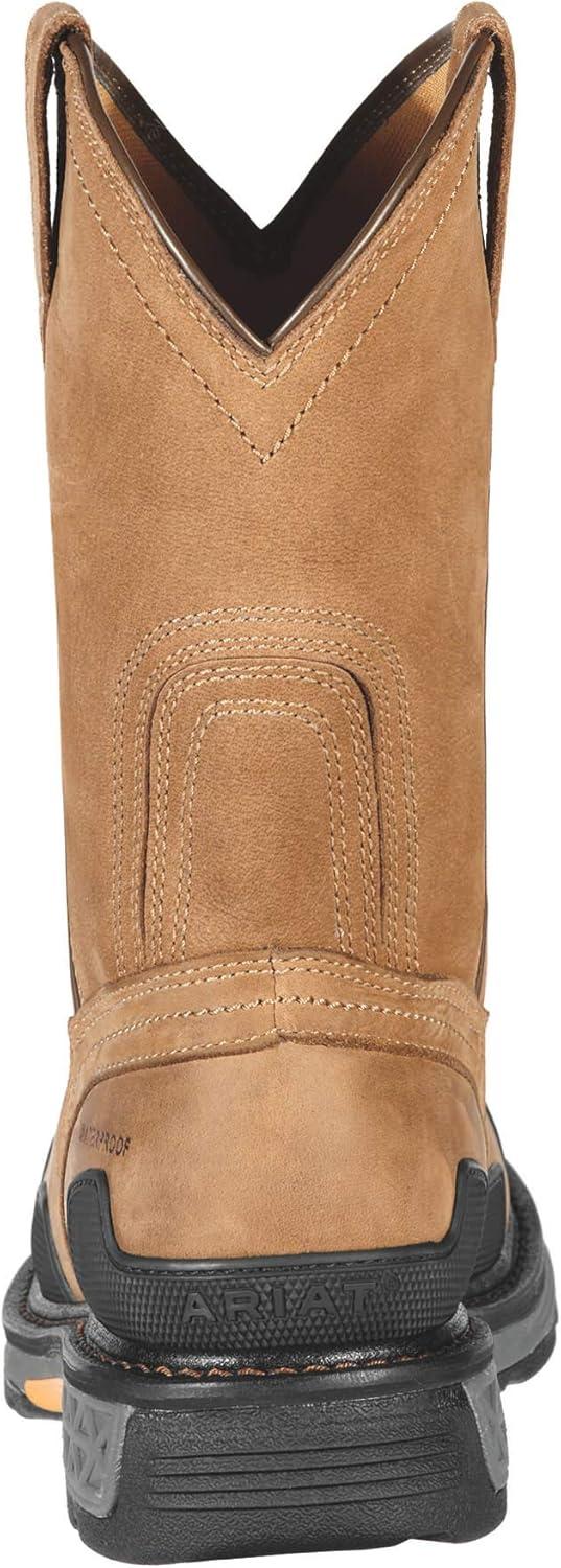 imageAriat Mens Overdrive Pullon Waterproof Composite Toe Work BootDusted Brown