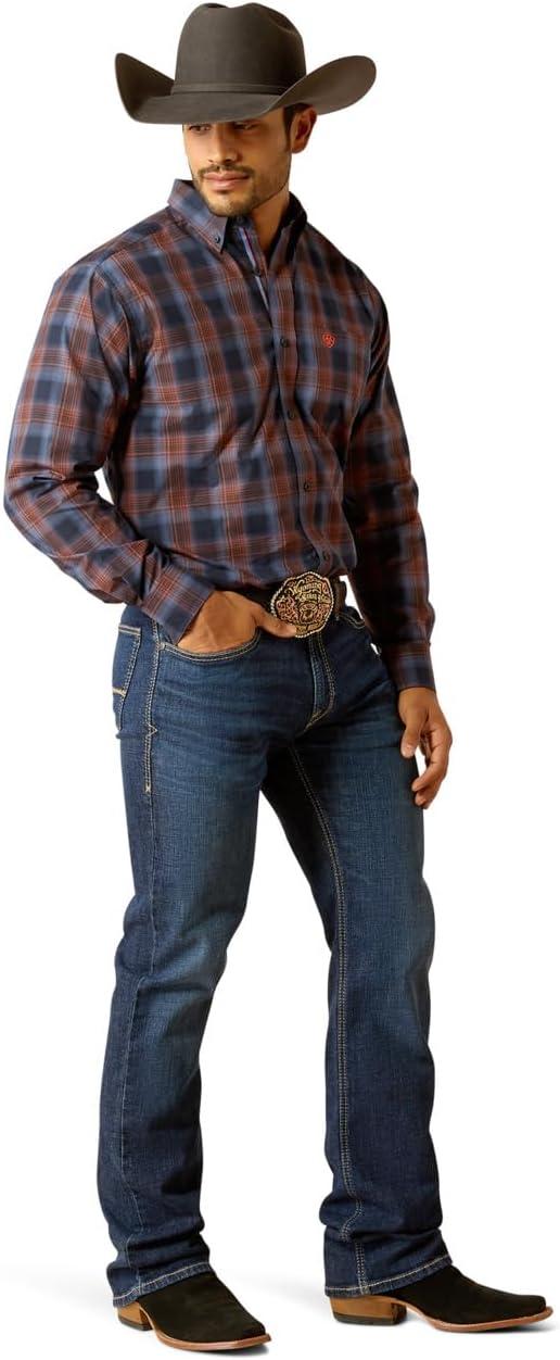 imageAriat Mens Pro Series Gradon Classic Fit ShirtDark Navy