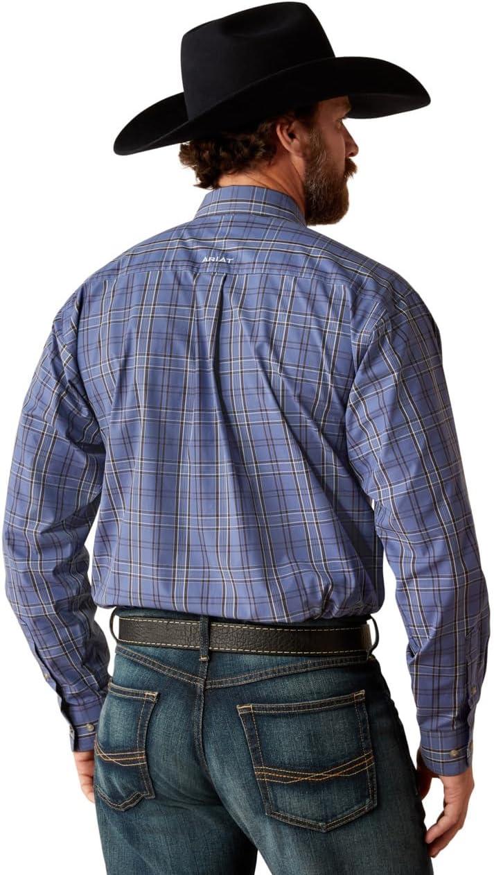 imageAriat Mens Pro Series Gradon Classic Fit ShirtGrey Blue