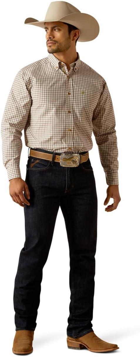 imageAriat Mens Pro Series Gradon Classic Fit ShirtOffwhite