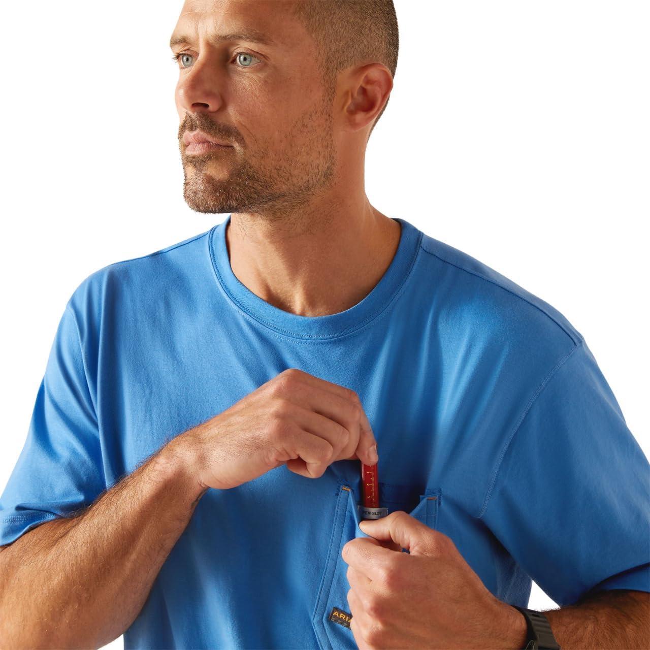 imageAriat Mens Rebar Short Sleeve CrewCampanula