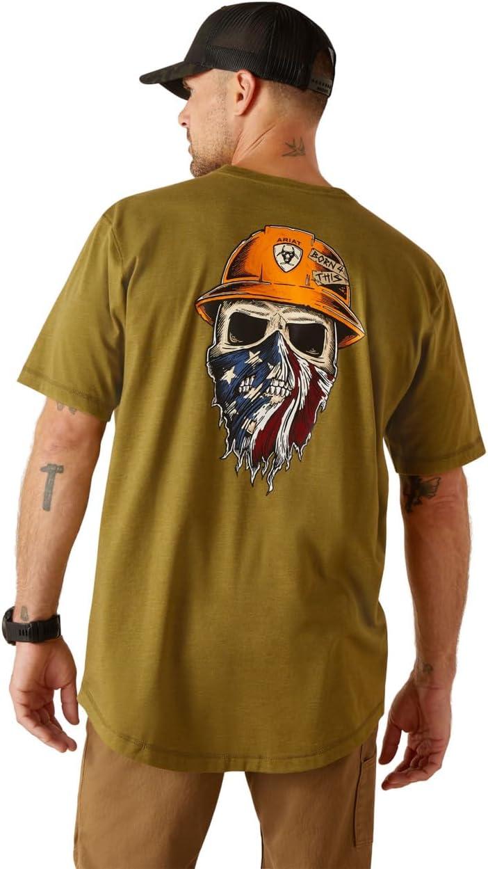 imageAriat Mens Rebar Short Sleeve CrewLichen Heather