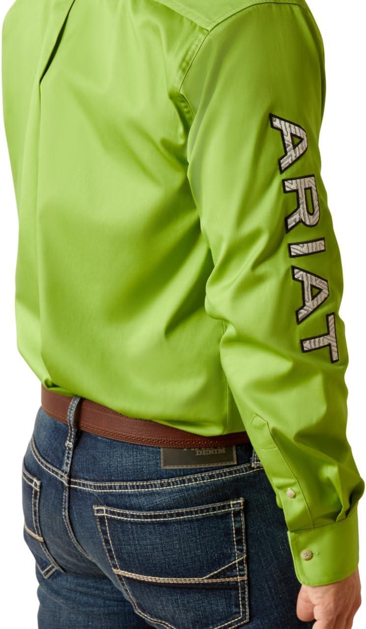 imageAriat Mens Team Logo Twill Classic Fit ShirtParakeet