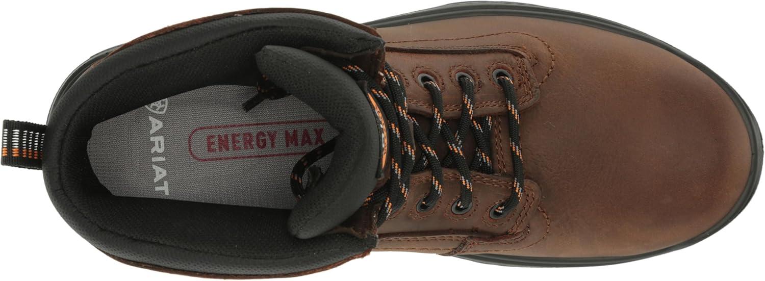 imageAriat Mens Turbo 6quot Waterproof Work BootRich Brown