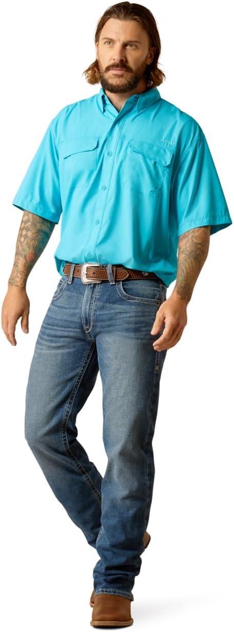 imageAriat Mens Ventek Blue Outbound ShirtTurquoise Reef