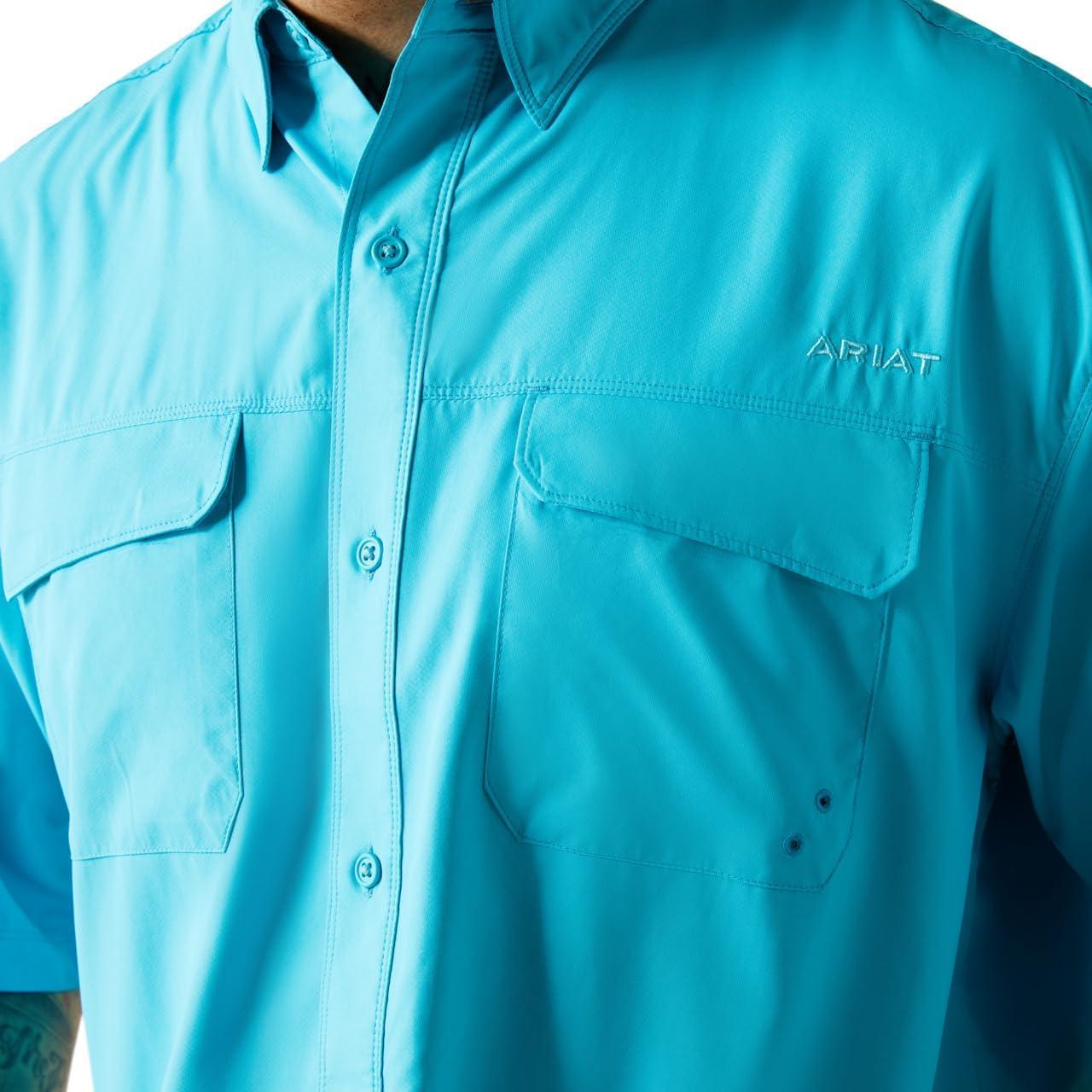 imageAriat Mens Ventek Blue Outbound ShirtTurquoise Reef