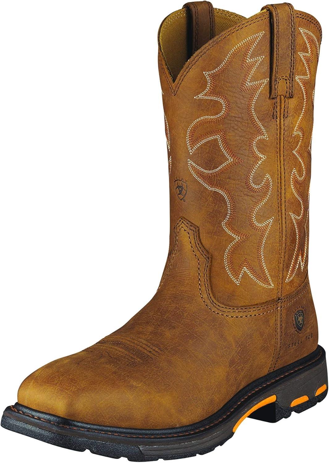 imageAriat Mens Workhog SQ Toe ST Work BootDark Earth