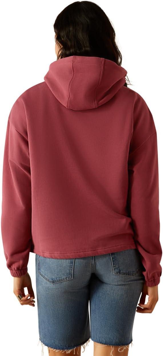 imageAriat WSL Womens Black Leopard Essential HoodieDry Rose