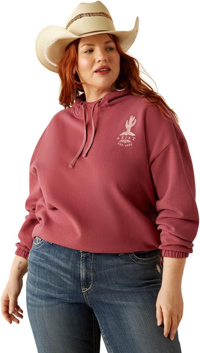 imageAriat WSL Womens Black Leopard Essential HoodieDry Rose